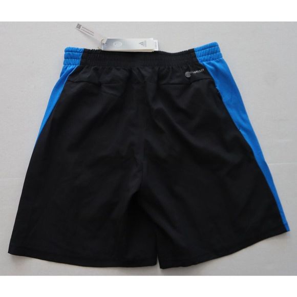 adidas HB7461 Men's Sz Small Black/Blue Own The Run 7" Running Shorts - Picture 2 of 10